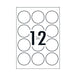 Avery Label L7105 Red 60mm 12Up Pack Of 10