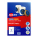 Avery Label Red L7104 60mm 12Up Pack Of 10