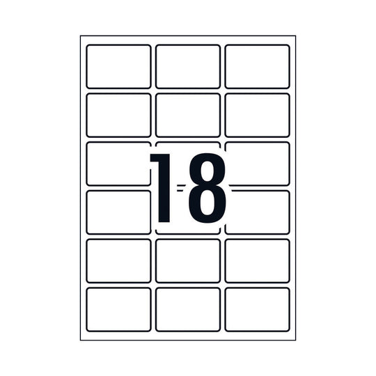 Averylbl Rectangular L7109 18Up Pack Of 10