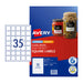 Avery Label Sq Gls White L7119 Pack Of 350