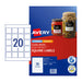 Avery Label Square L7124 20Up Pack Of 10