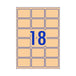 Avery Label Rectangular Brown L7110 Pack Of 270