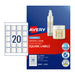 Avery Laser Label Sq L7126 20Up Pack Of 20