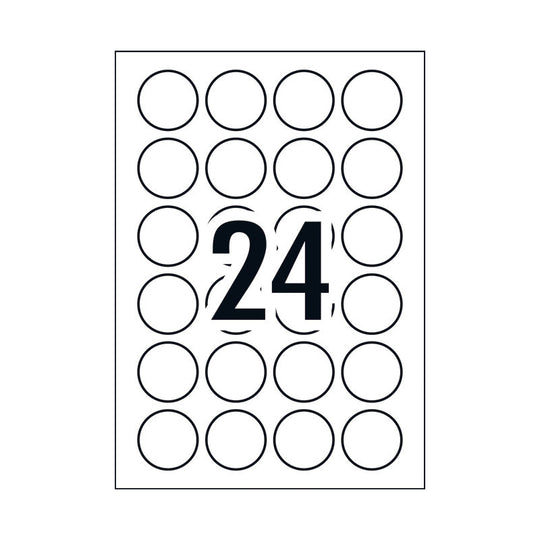 Avery Label Gls Red L7147 40mm Pack Of 240