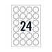 Avery Label Gls Red L7147 40mm Pack Of 240