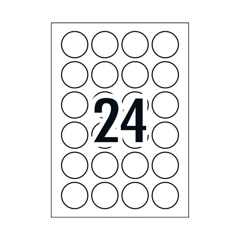 Avery Label Gls Red L7147 40mm Pack Of 240