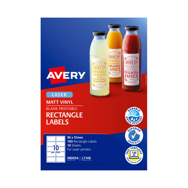 Avery Lsrlbl Rct L7148 10Up Pack Of 100