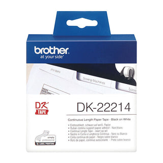 Brother Dk22214 White Roll