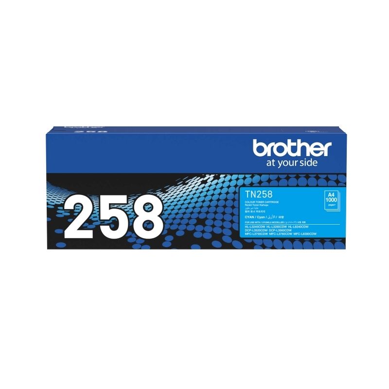 Brother Tn258 Cyan Toner Cartridge
