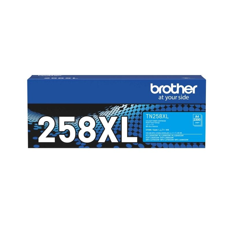 Brother Tn258xl Cyan Toner Car