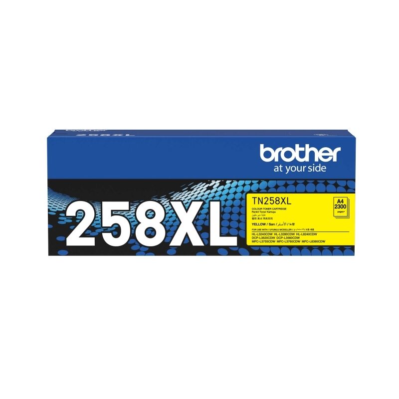 Brother Tn258xl Yellow Toner Cartridge