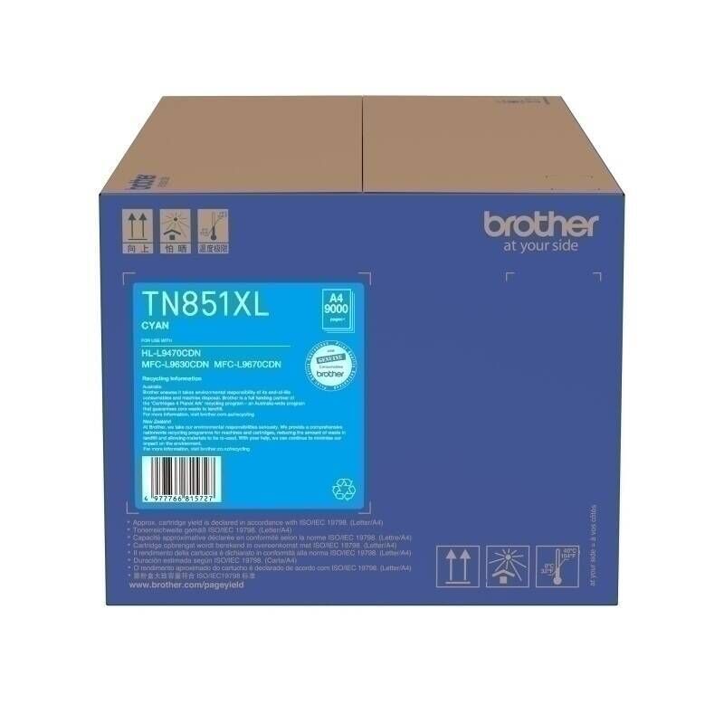 Brother Tn851xl Cyan Toner Car