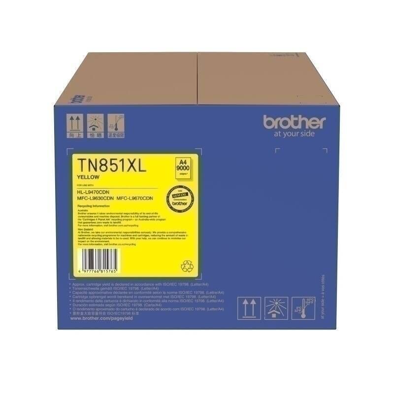 Brother Tn851xl Yellow Toner Car