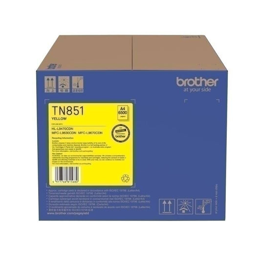 Brother Tn851 Yellow Toner Cartridge