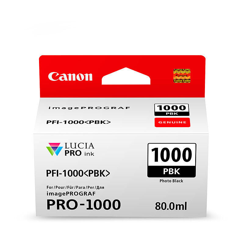 Canon PFI1000 Ph Black Ink Cart