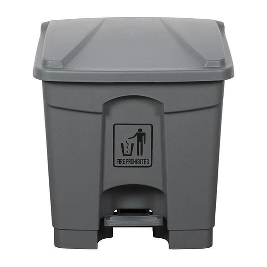 Cleanlink Rubbish Bin with Pedal 30L Grey