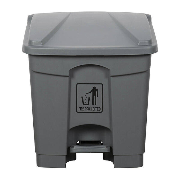 Cleanlink Rubbish Bin with Pedal 30L Grey