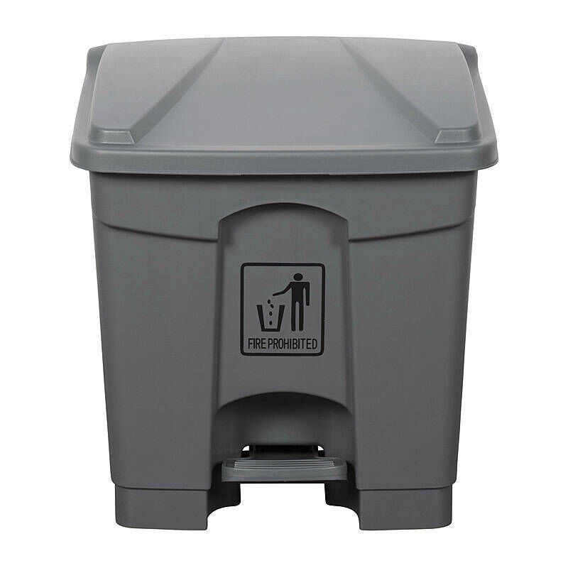 Cleanlink Rubbish Bin with Pedal 30L Grey