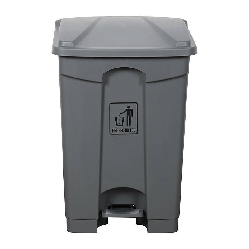 Cleanlink Rubbish Bin with Pedal 45L Grey
