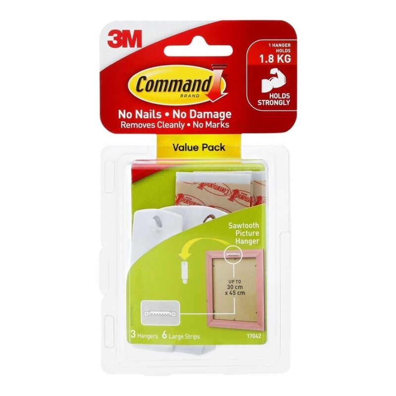 Command Sawtooth Hanger 17042 Box Of 4