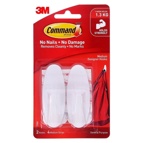 Command Medium Hook 17081 Pack Of 2 Box Of 6