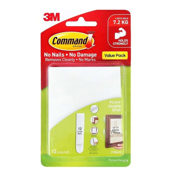 Command Strips 17206-ES12 Pack Of 12 Box Of 4