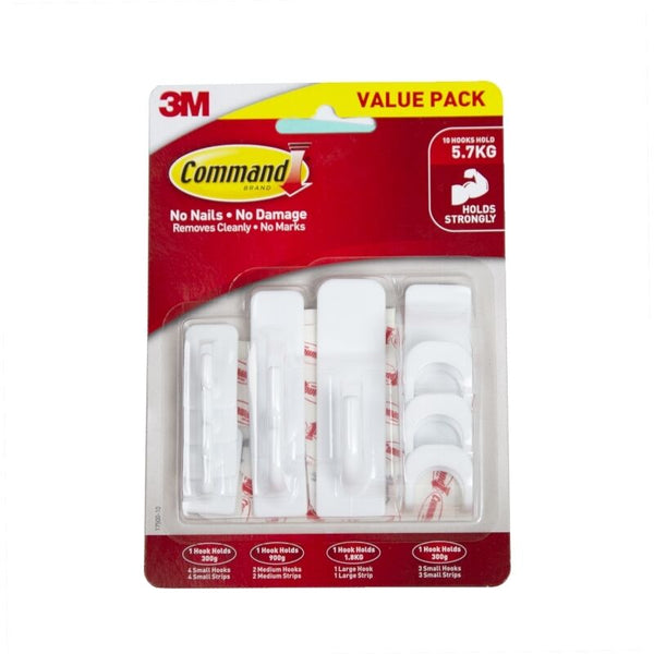 Command Hooks 17500-10 Mixpk10 Box Of 2