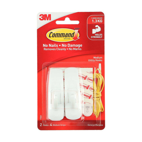 Command Hook 17001ANZ Medium Pack Of 2 Box Of 6