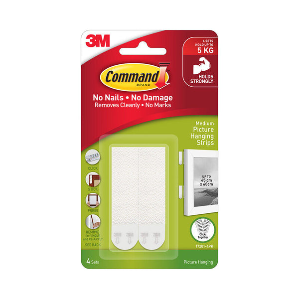 Command Strip 17201ANZ-4P Medium Pack Of 6