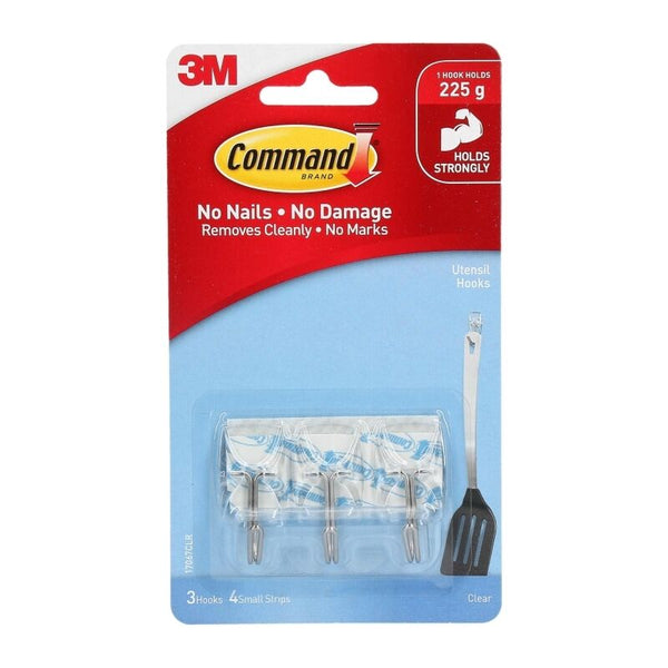 Command Hook 17067CLR Uten Pack Of 3 Box Of 6