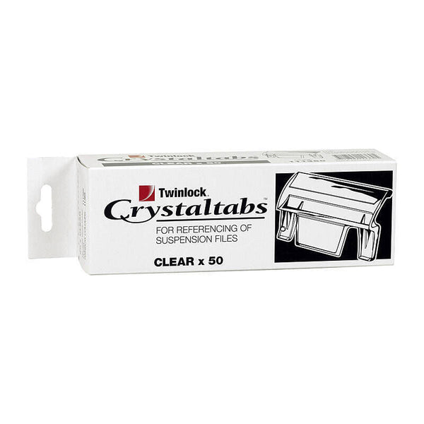 Crystalfile Clear Tabs Pack Of 50