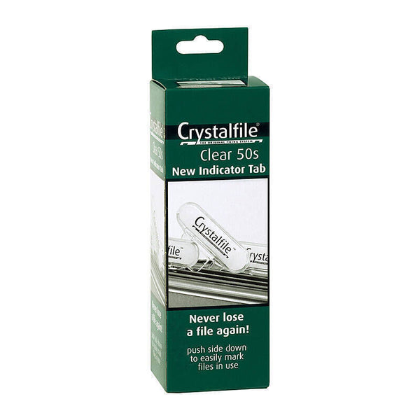 Crystalfile Clear Tabs Pack Of 50 Box Of 50
