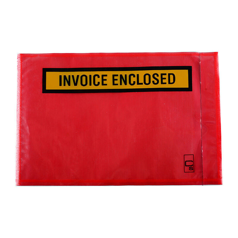 Cumberland Packaging Envelope Invoice Enclosed Red 175X115 Box Of 1000