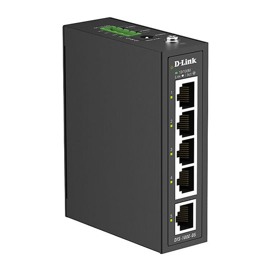 D-Link 5Port Industrial Switch With 5 10/100BASET Ports Operating Temp