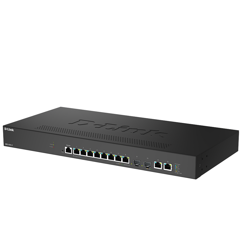 D-Link 12-Port Multifunction-Gigabit Smart Managed Switch With 8 2.5G