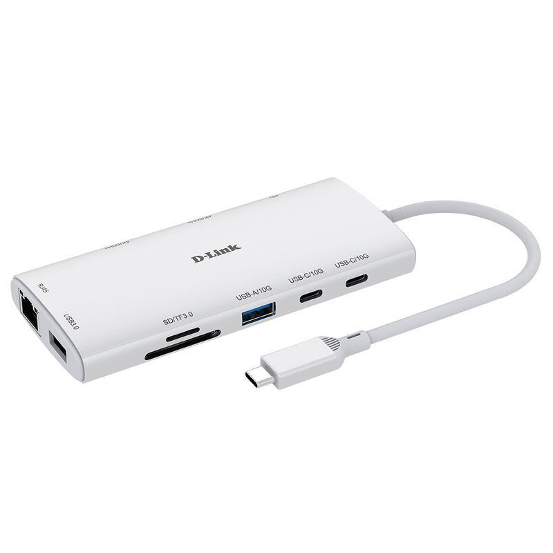 D-Link 10-in-1 USB-C Hub With Dual 4K HDMI Ports