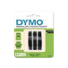 DYMO Emb Tape 3 Pack Black 9mm X 3m