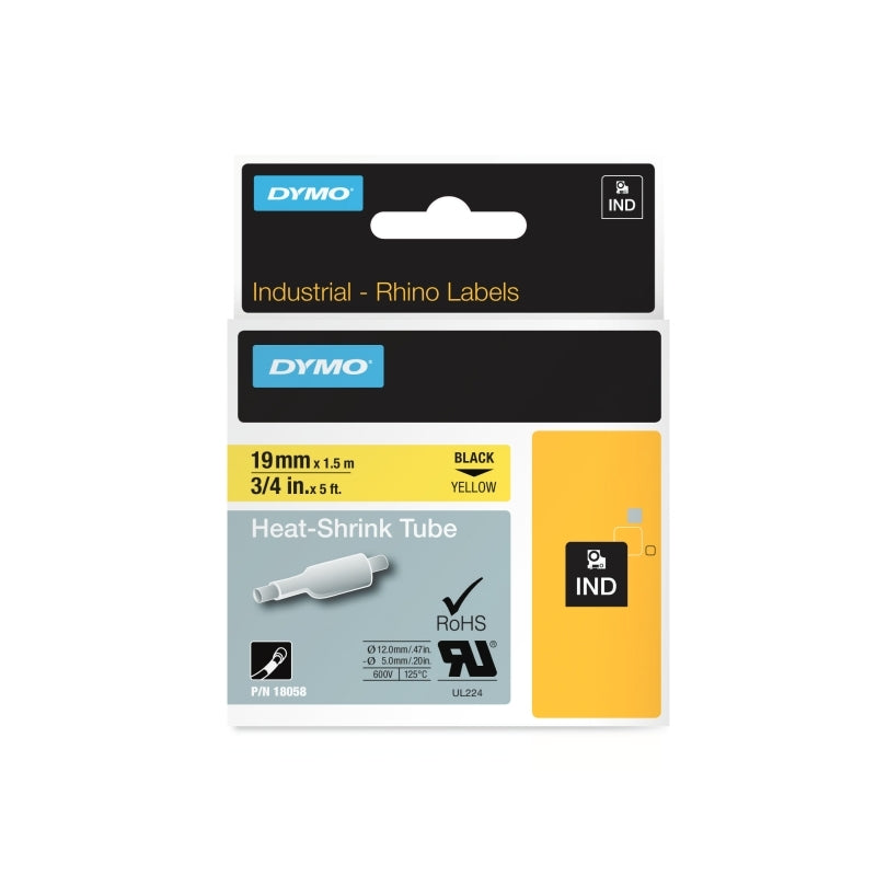 DYMO Rhino H/s Label 19mm Yellow