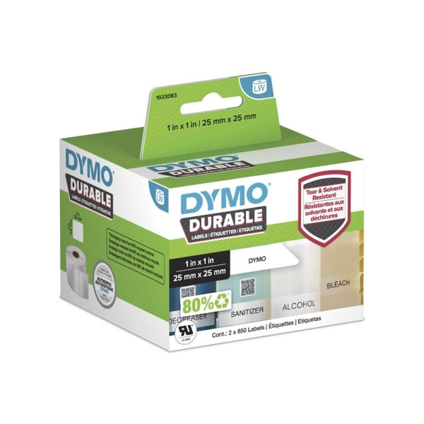 Dy Lw Dur Mp Label 25x25mm
