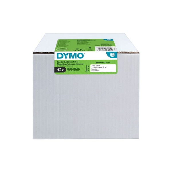 Dy Lw Standard Add Label 28X89mm Pack Of 12