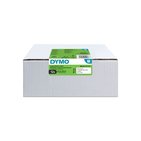 Dy Lw Lg Add Label 36X89mm Pack Of 12
