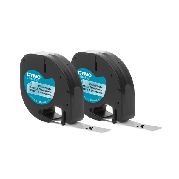 DYMO Letratag Plastape Colour Pack Of 2