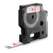 D1 Red On White 12mmx7m Tape