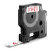 D1 Red On White 12mmx7m Tape