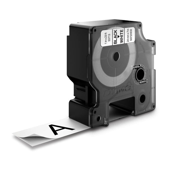 D1 Black On White 24mmx7m Tape