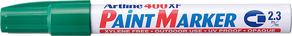 Artline 400 Paint Marker 2.3mm Green Box of 12