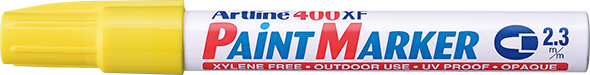 Artline 400 Paint Marker 2.3mm Yellow Box of 12