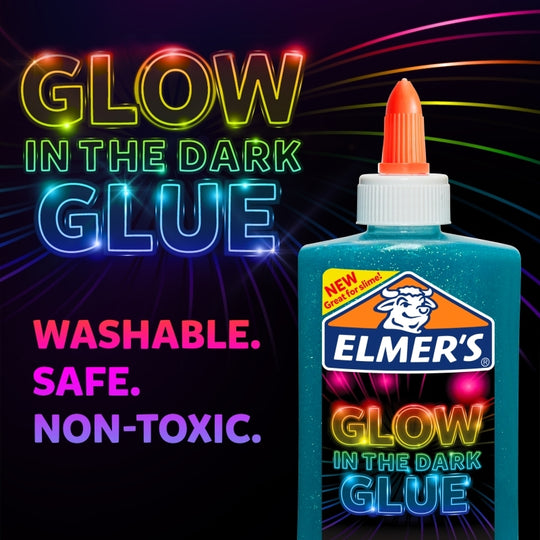 Elmers Glow Glue 147ml Blue Box Of 3