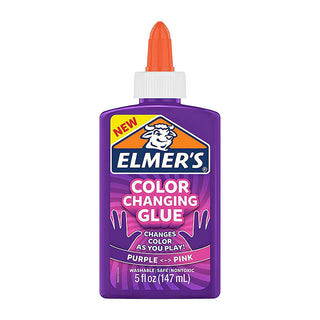 Elmers Colour Chg Glue Purple/pink Box Of 3