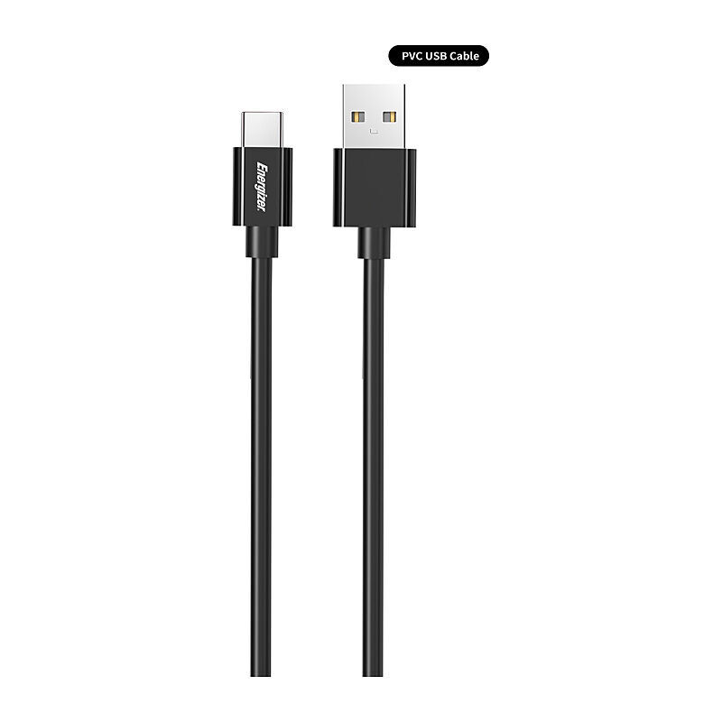 2m Tape USB-A / USB-C Cable Black